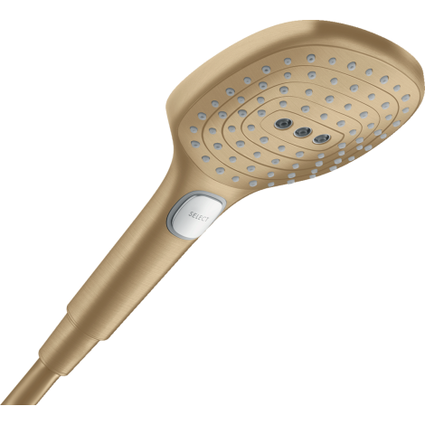  - HANSGROHE Raindance Select E Słuchawka prysznicowa 120 3jet PowderRain EcoSmart+ brąz szczotkowany 28729140 - 28729140 - Łazienki Szydłowski
