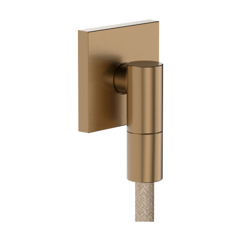  - HANSGROHE FixFit Fine E Przyłącze węża z zaworem zwrotnym, kwadratowe brąz szczotkowany 28883140 - 28883140 - Łazienki Szydłowski