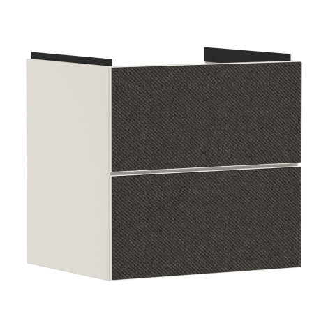  - HANSGROHE Xevolos E Szafka pod umywalkę wiszącą z 2 szufladami 58 x 47,5cm, piaskowy beż matowy 54176660 - 54176660 - Łazienki Szydłowski