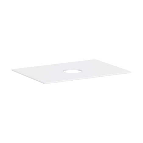  - HANSGROHE Xevolos E Blat 78 x 55cm z wycięciem na środku pod umywalkę nablatową bez otworu na baterię biały mat 54328700 - 54328700 - Łazienki Szydłowski