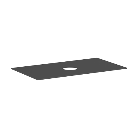  - HANSGROHE Xevolos E Blat 98 x 55cm z wycięciem na środku pod umywalkę nablatową bez otworu na baterię szary łupek matowy 54329760 - 54329760 - Łazienki Szydłowski