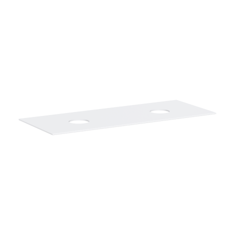 - HANSGROHE Xevolos E Blat 137 x 55cm z wycięciami pod 2 umywalki nablatowe bez otworu na baterię biały mat 54332700 - 54332700 - Łazienki Szydłowski