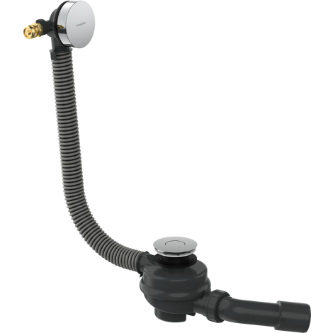 - HANSGROHE Flexaplus Kompletny syfon wannowy z przelewem chrom 58154000 - 58154000 - Łazienki Szydłowski