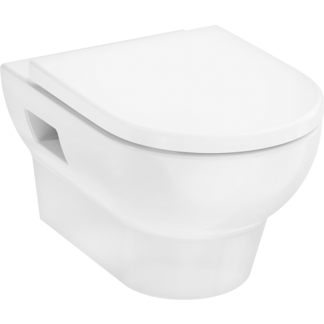  - HANSGROHE GladeLake S Miska wisząca WC 540, AquaChannel Flush z deską WC biały 60201450 - 60201450 - Łazienki Szydłowski