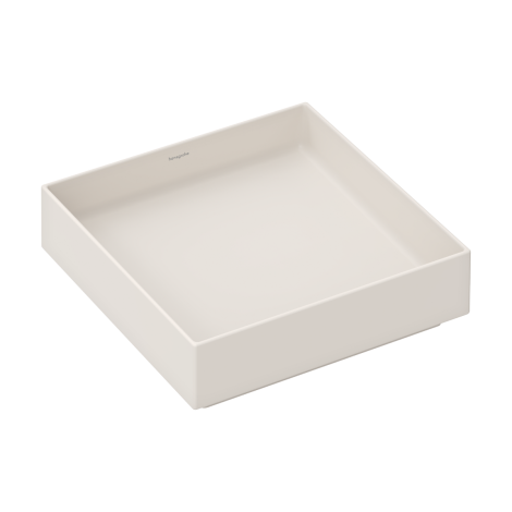  - HANSGROHE Xuniva Evo E Umywalka nablatowa 40 x 40 cm piaskowy beż matowy 60324780 - 60324780 - Łazienki Szydłowski