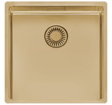  - Reginox New York zlewozmywak 44 x 44 x 18 cm stal nierdzewna kolor złoty  R38734 - R38734 - Łazienki Szydłowski