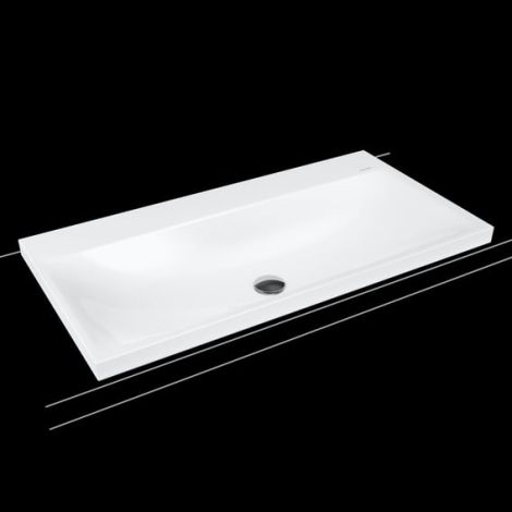 - KALDEWEI SILENIO Umywalka wpuszczana w blat 90 x 46 cm stal emaliowana biała z Perl-Effekt 904006313001 - 904006313001 - Łazienki Szydłowski