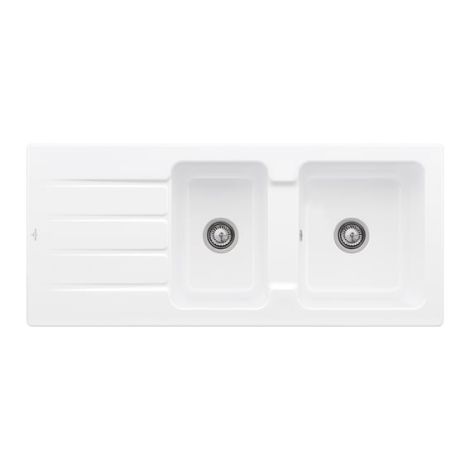  - VILLEROY & BOCH Architectura 80 Zlewozmywak 116 x 51 cm kolor stone white z CeramicPlus 338001RW - 338001RW - Łazienki Szydłowski