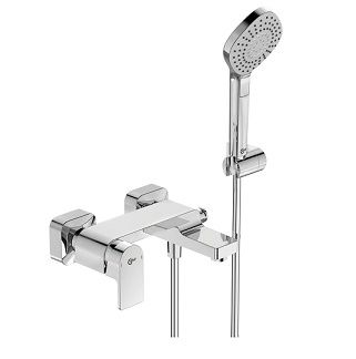 - IDEAL STANDARD EDGE Bateria wannowa ścienna, z akcesoriami chrom A7122AA - A7122AA - Łazienki Szydłowski