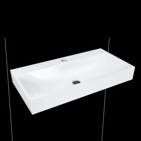  - KALDEWEI Silenio Umywalka emaliowana ścienna bez przelewu 90 x 46 cm, biała 904406303001 - 904406303001 - Łazienki Szydłowski
