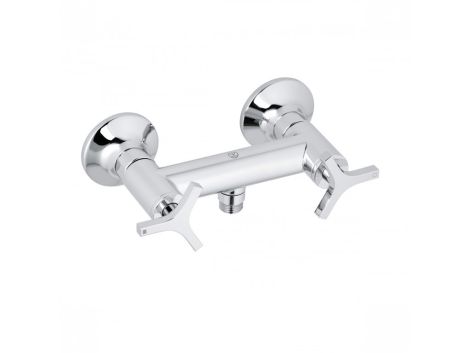 - KLUDI Nova Fonte Dwuotworowa bateria natryskowa z pokrętłami, chrom 207100539 - 207100539 - Łazienki Szydłowski