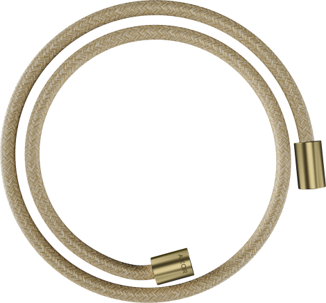  - Axor ShowerSolutions Tekstylny wąż prysznicowy 1,25 m z nakrętkami cylindrycznymi mosiądz szczotkowany 28228950 - 28228950 - Łazienki Szydłowski