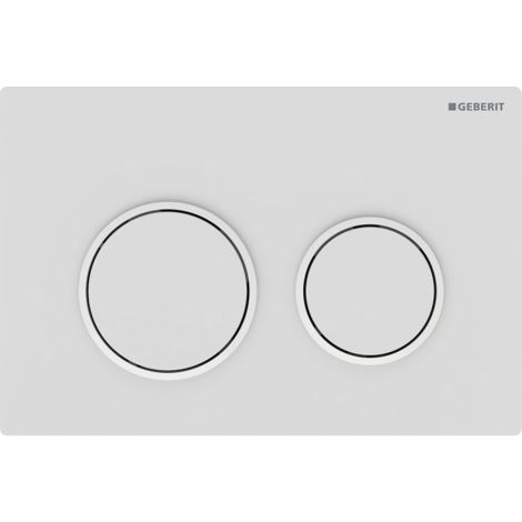  - GEBERIT Omega 20 przycisk spłukujący  przedni / górny, biały mat-biały-biały mat, easy-to-clean 115085011 - 115.085.01.1 - Łazienki Szydłowski