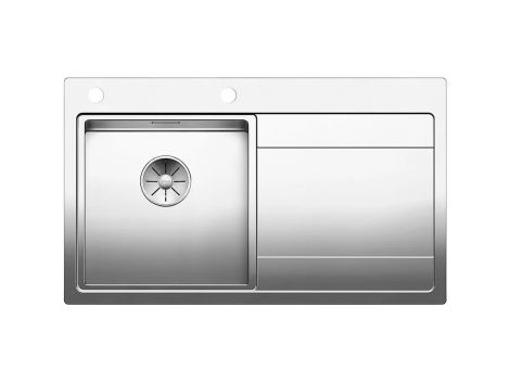 - BLANCO DIVON II 45 S-IF zlewozmywak 86x51 cm komora lewa, korek auto., InFino stal polerowana 521657 - 521657 - Łazienki Szydłowski
