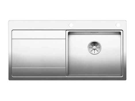 - BLANCO DIVON II 5 S-IF zlewozmywak 100x51 cm komora prawa, korek auto., InFino stal polerowana 521660 - 521660 - Łazienki Szydłowski