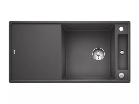 - BLANCO AXIA III XL 6 S-F Silgranit zlewozmywak 99x50 cm odwracalny, korek auto., InFino, deska szkło białe szarość skały 523527 - 523527 - Łazienki Szydłowski