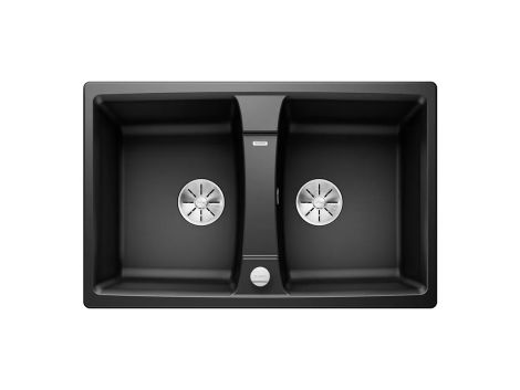- BLANCO LEXA 8 Silgranit zlewozmywak 78x50 cm odwracalny, korek auto., InFino czarny 525905 - 525905 - Łazienki Szydłowski