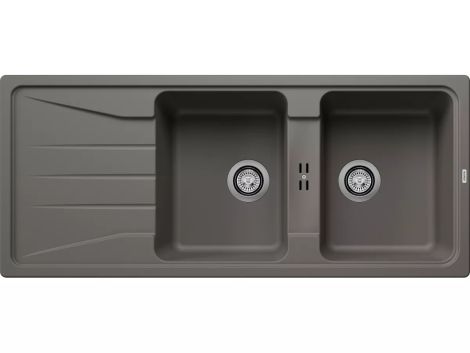  - BLANCO SONA 8 S Silgranit Zlewozmywak 116x50 cm odwracalny  wulkaniczny szary 527339 - 527339 - Łazienki Szydłowski