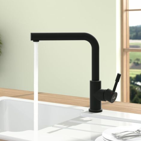  - VILLEROY&BOCH Steel Shower Bateria kuchenna czarny mat 96970106 - 96970106 - Łazienki Szydłowski