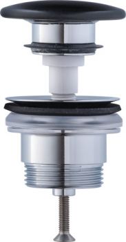 DURAVIT Zawór Push-Open do umywalek z przelewem, korek ceramiczny antracyt mat 0050791300