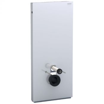 GEBERIT Monolith moduł sanitarny do WC wiszącego H114 cm szkło biały/aluminium 131031SI5 