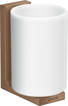 AXOR Universal Rectangular Kubek na szczoteczki do zębów czerwone złoto szczotkowane 42604310