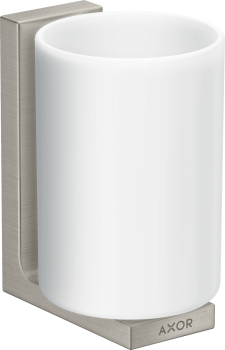 AXOR Universal Rectangular Kubek na szczoteczki do zębów stal szlachetna optyczna 42604800