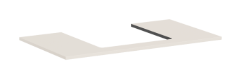 HANSGROHE Xilesa E Blat 98 x 55cm z wycięciem na środku pod umywalkę wpuszczaną, szlifowaną piaskowy beż matowy 54270780