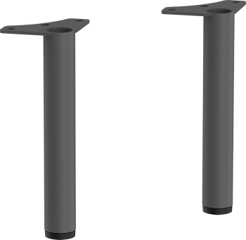 HANSGROHE Xilesa E Nóżki do szafki 14,5 x 2cm, 2 sztuki szary łupek matowy 54289760