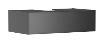 HANSGROHE Xevolos E Szafka pod szlifowaną umywalkę wpuszczaną w blat/nablatową z 1 szufladą 98 x 55cm, szary łupek matowy 54315770