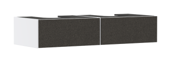 HANSGROHE Xevolos E Szafka pod 2 szlifowane umywalki wpuszczane w blat/nablatowe z 2 szufladami 137 x 55cm, biały mat 54316660