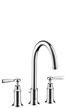 HANSGROHE Axor Montreux 3-otworowa bateria umywalkowa z uchwytami jednoramiennymi chrom 16514000