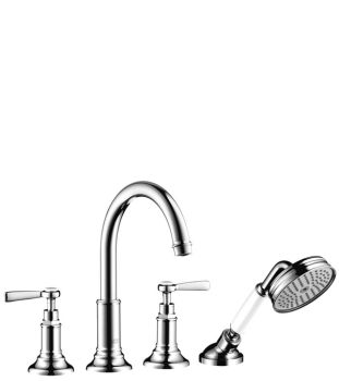 HANSGROHE Axor Montreux Bateria 4-otworowa wannowa do montażu na cokole z płytek, chrom 16554000