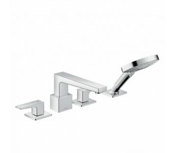 HANSGROHE METROPOL  4-otworowa bateria  wannowo natryskowa chrom 32553000