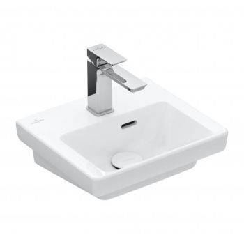 VILLEROY & BOCH Subway 3.0 Umywalka mała nieszlifowana 37 x 30,5 cm z przelewem biała z powłoką ceramic plus 437037R1