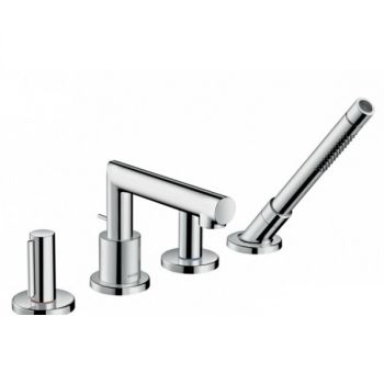 HANSGROHE Axor Uno 4-otworowa bateria na brzeg wanny z uchwytem zero, chrom 45444000