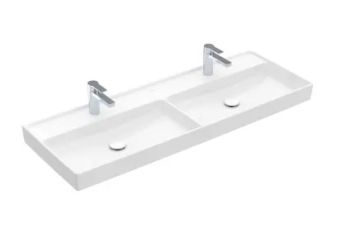 VILLEROY&BOCH Collaro Umywalka meblowa podwójna 130x47 cm biała z powłoką CeramicPlus 4A34D1R1