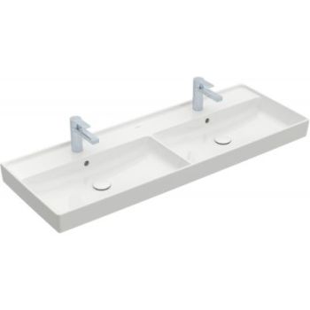 VILLEROY&BOCH Collaro Umywalka meblowa podwójna 130x47 cm biała z powłoką CeramicPlus 4A34D4R1