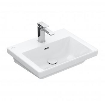 VILLEROY & BOCH Subway 3.0 Umywalka 55 x 44 cm z przelewem, Nieszlifowana biała 4A705501