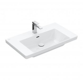 VILLEROY & BOCH SUBWAY 3.0 Umywalka meblowa 80 x 47 cm z przelewem biała 4A708001 