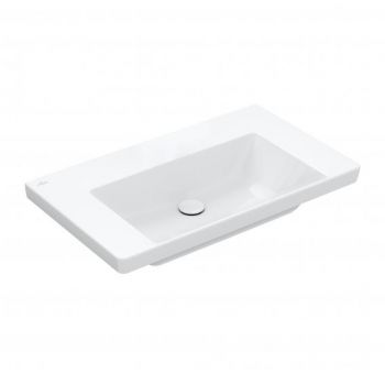 Villeroy & Boch Subway 3.0 umywalka meblowa 80 x 47 cm bez otworu na baterię, bez przelewu, biała 4A708301