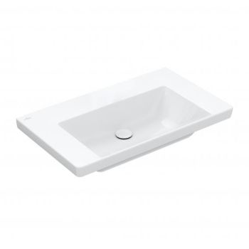 Villeroy & Boch Subway 3.0 umywalka meblowa 80 x 47 cm bez otworu na baterię, bez przelewu, biała z powłoką ceramic plus 4A7083R1