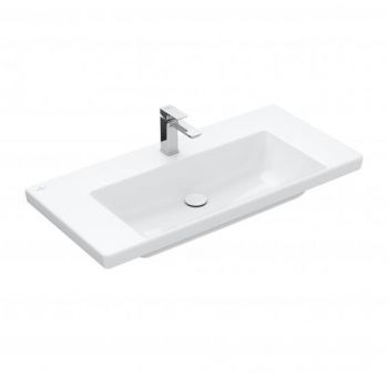 VILLEROY & BOCH SUBWAY 3.0 Umywalka meblowa nieszlifowana 100 x 47 cm bez przelewu biała 4A70A201 