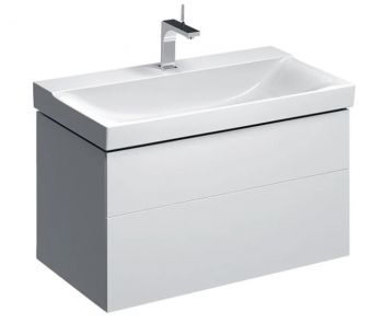 GEBERIT Xeno2 Szafka pod umywalkę 90 cm, 2 szuflady, biały połysk 500509011