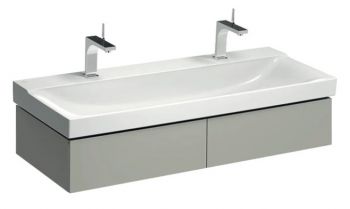 GEBERIT Xeno2 Szafka pod umywalkę 120 cm, 2 szuflady, ciepły szary mat 500517001