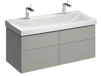 GEBERIT Xeno2 Szafka pod umywalkę 120 cm, 4 szuflady, ciepły szary mat 500518001