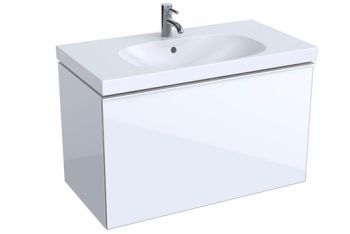 GEBERIT Acanto Szafka pod umywalkę 89x53,5 cm, korpus lakierowany biały połysk 500612012