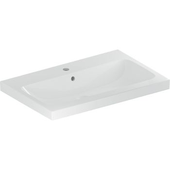 GEBERIT iCon Light Umywalka, 75x48 cm, z przelewem, z powłoką  KeraTect 501835002