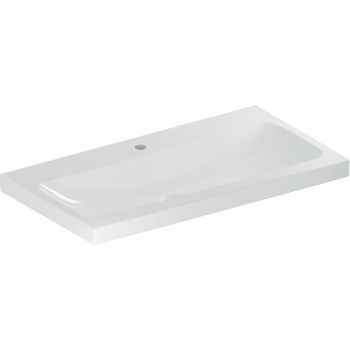 GEBERIT iCon Light Umywalka, 90x48 cm, bez przelewu, z otworem na baterię, KeraTect 501836006