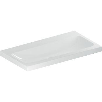 GEBERIT iCon Light Umywalka, 90x48 cm, bez przelewu, bez otworu na baterię, KeraTect 501836008